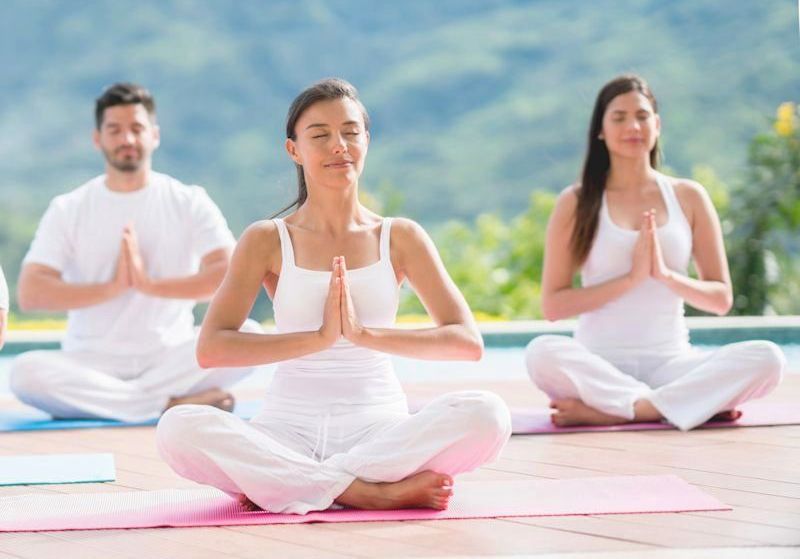 Wir geben auch Yoga Kurse in Frankfurt